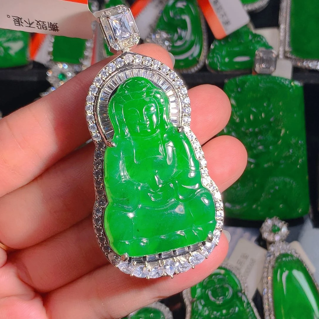 翡翠未镶嵌吊坠(不含链)