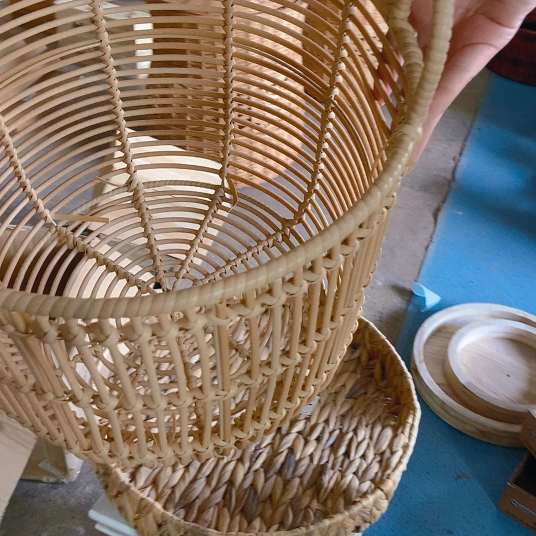 密码牛津纺塑编脏衣篮143