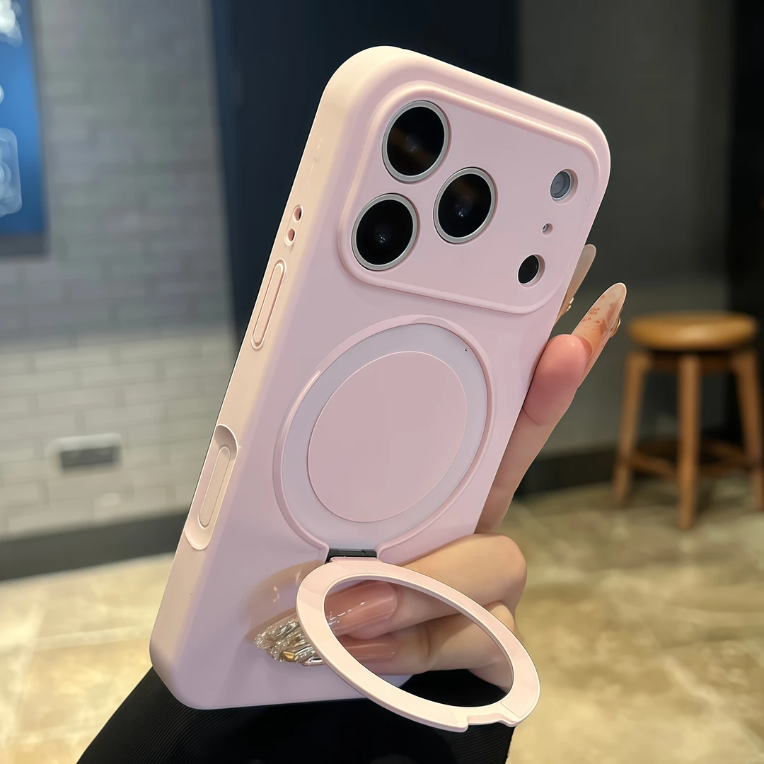 磁吸支架适用iPhone17promax手机壳液态硅胶16pro全包15/14防摔壳