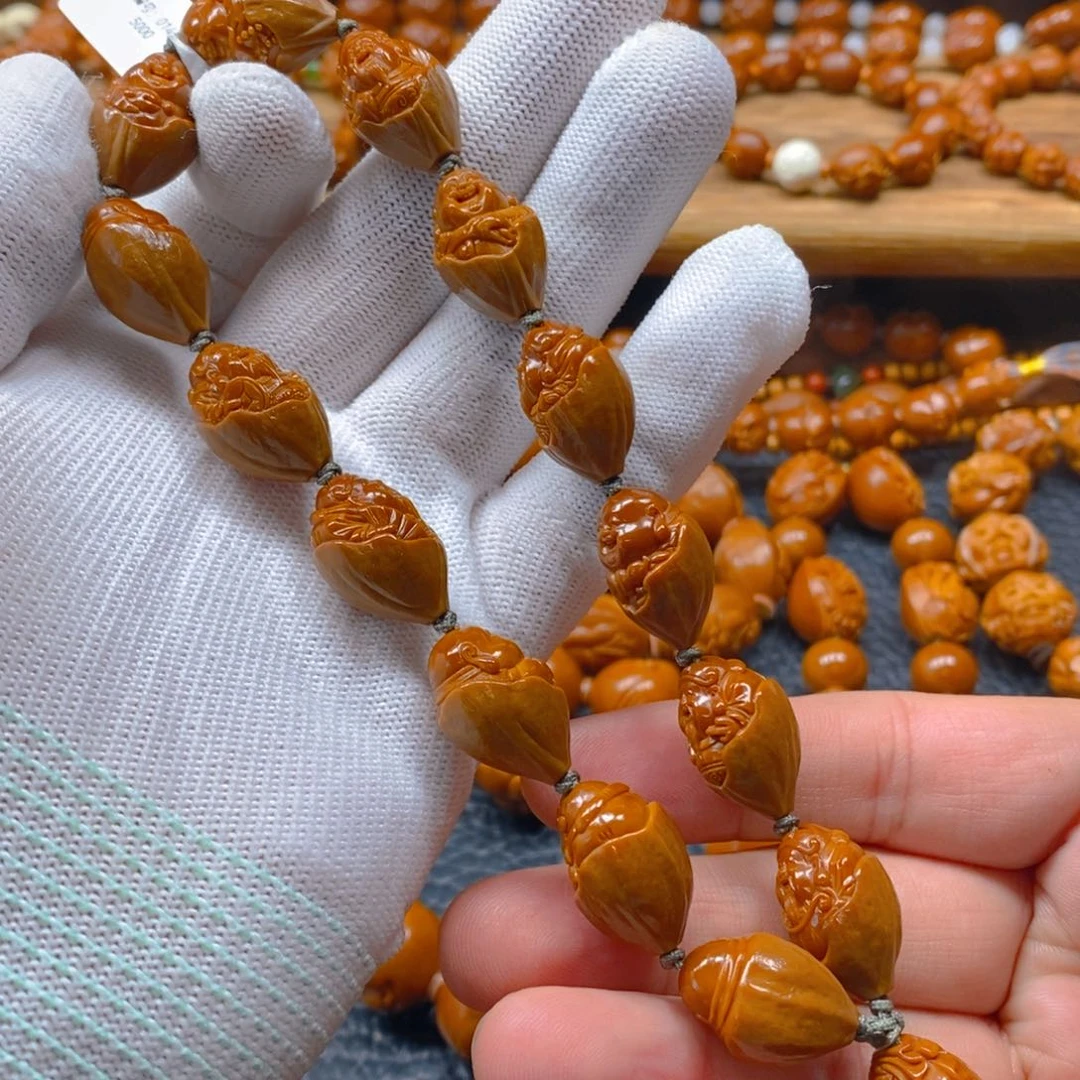 手串/手链橄榄核一青老师1.4原皮包衣财神弥勒