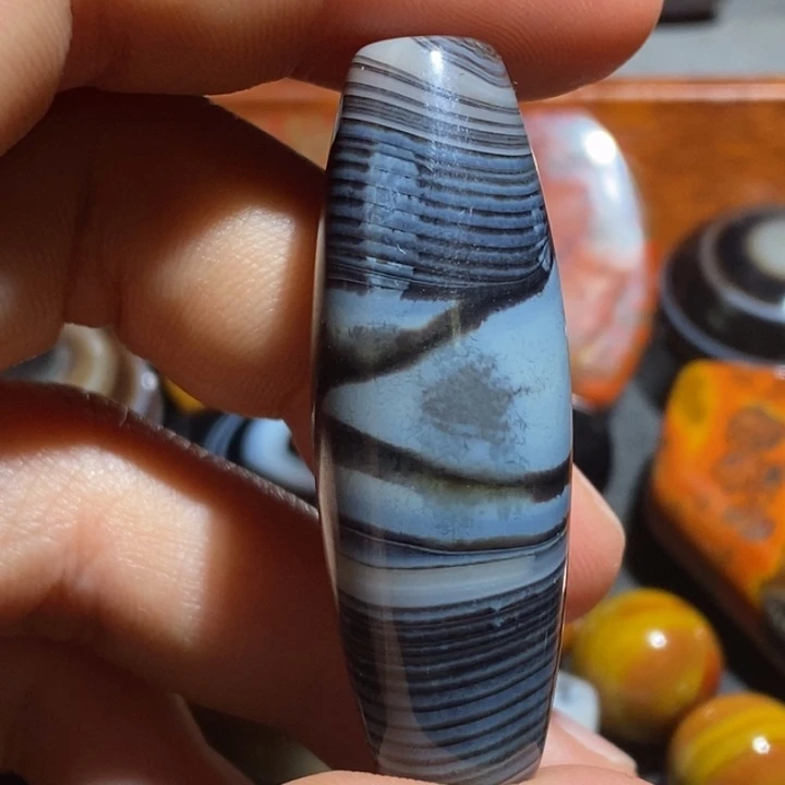 玛瑙/玉髓钛钢颈饰