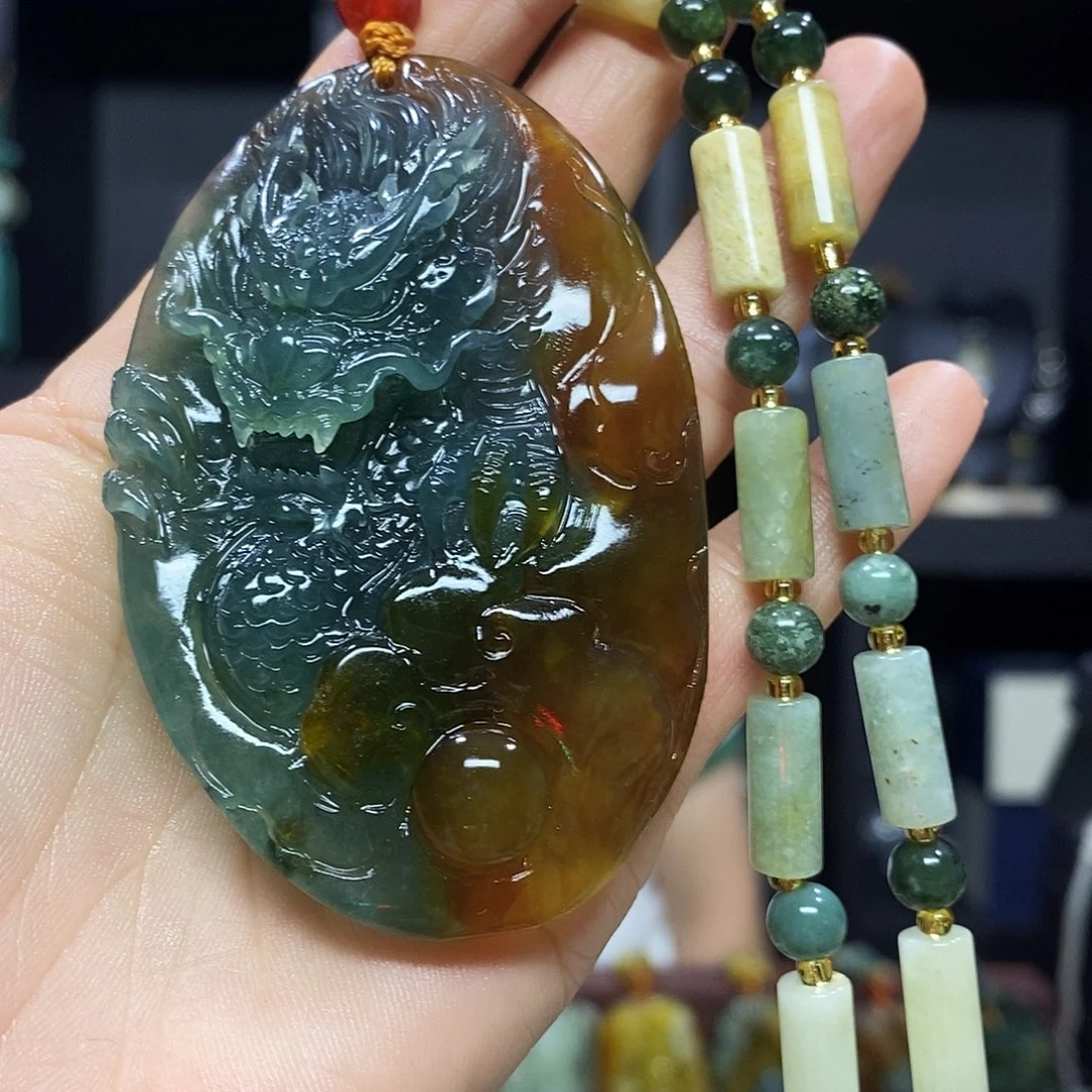 未镶嵌岫玉挂件吊坠