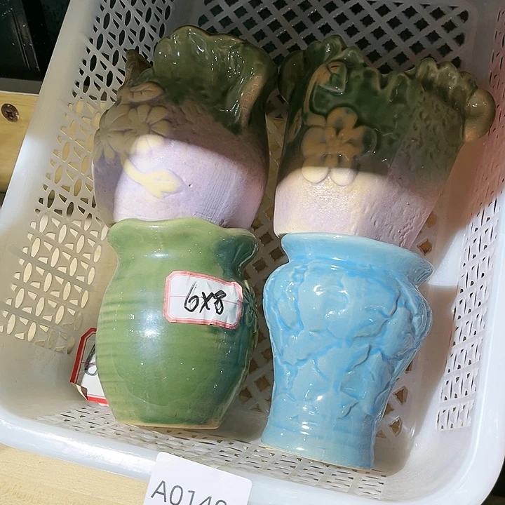 瓷片花盆多肉植物艺术品