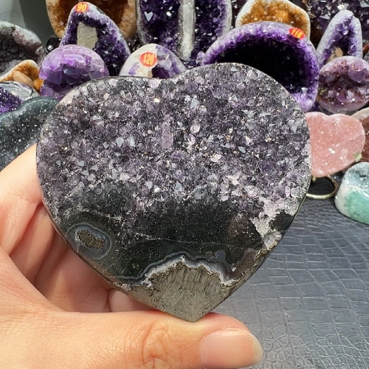 紫晶珠宝半成品未镶嵌