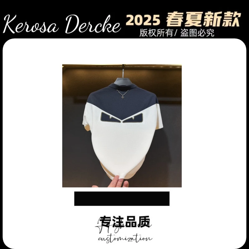 Kerosa Dercke【伍伍专属-XU531】25年夏季新款潮流时尚百搭Polo衫