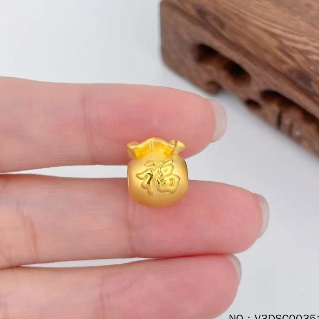 足金999，3D硬金福袋手串配件精致美观（多样性发一）