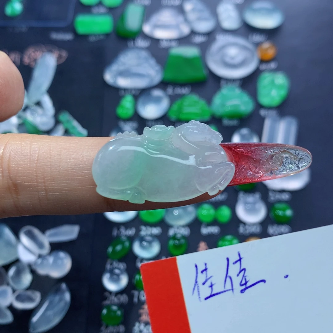 翡翠颈饰未镶嵌纯天然缅甸翡翠A货