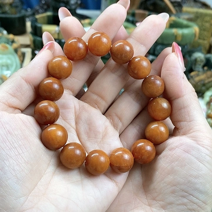 蛇纹石玉手链未镶嵌