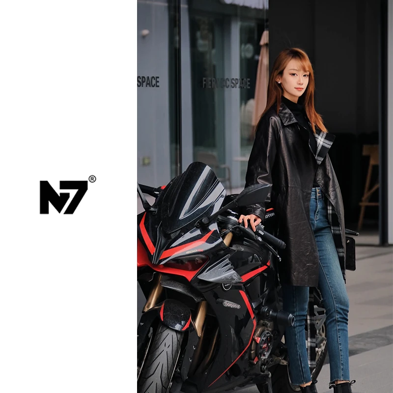 【N7】设计师款头层小牛皮轻奢休闲皮衣外套女 95-F195