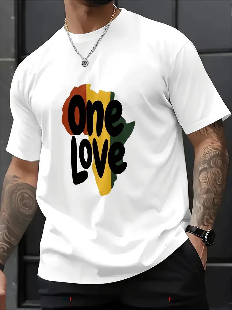 宽松嘻哈潮流短袖T恤夏季字母印花时尚日常百搭个性休闲情侣上衣