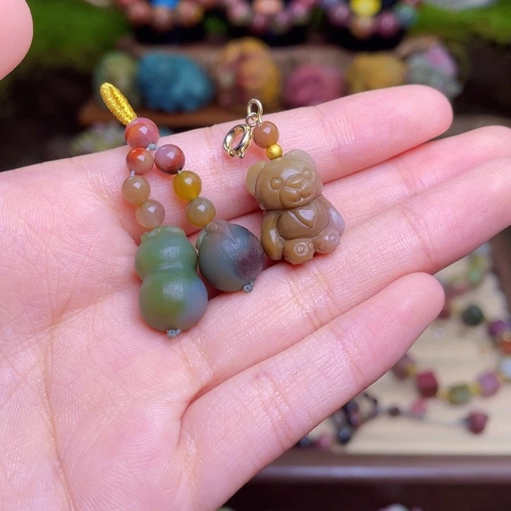 福***康未镶嵌玛瑙/玉髓珠宝半成品盐源玛瑙小配件