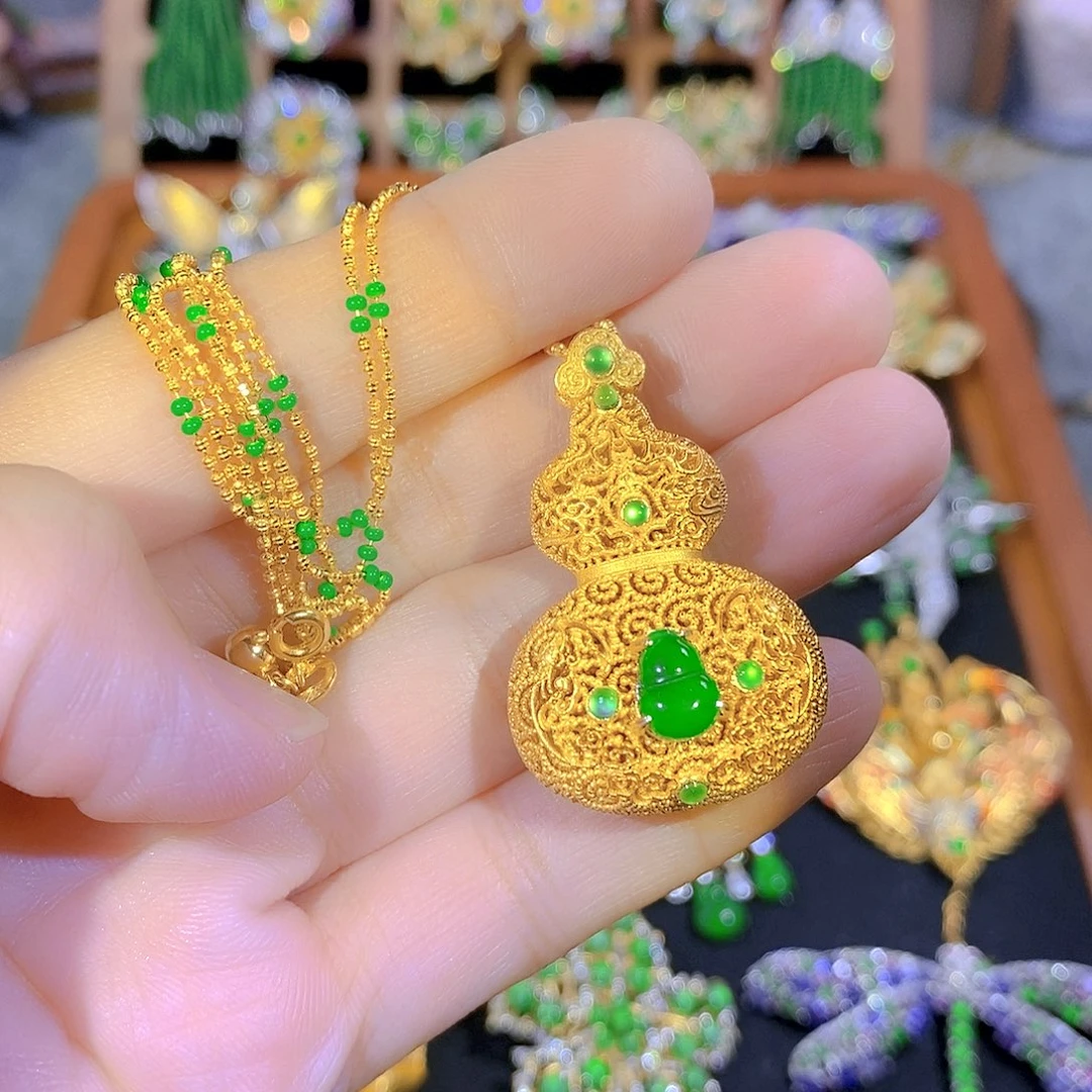 吊坠(不含链)银S925镶嵌翡翠徐**妹