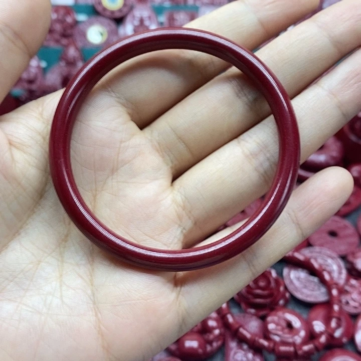 天然辰砂008朱砂手镯