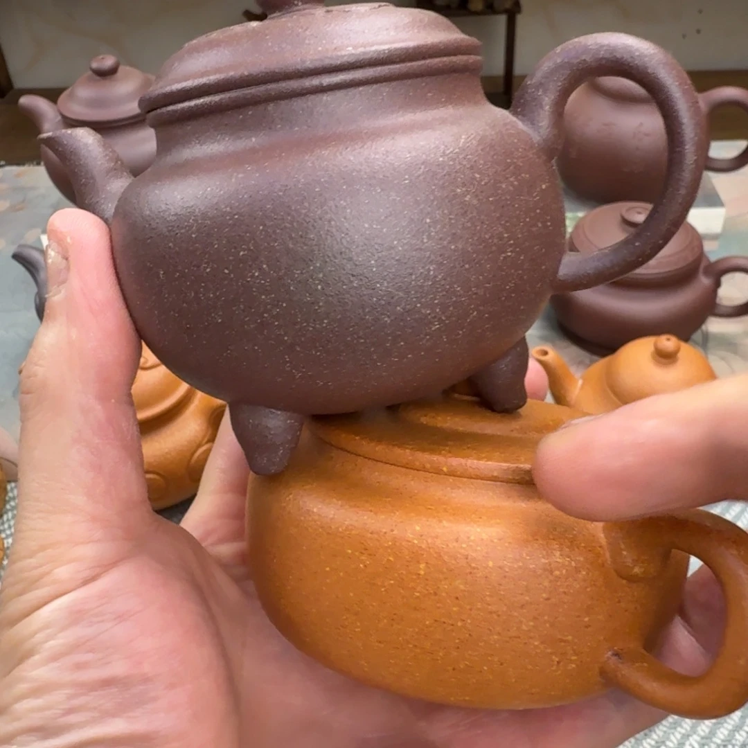 茶壶紫砂大彬如意 紫泥 送微瑕 一个