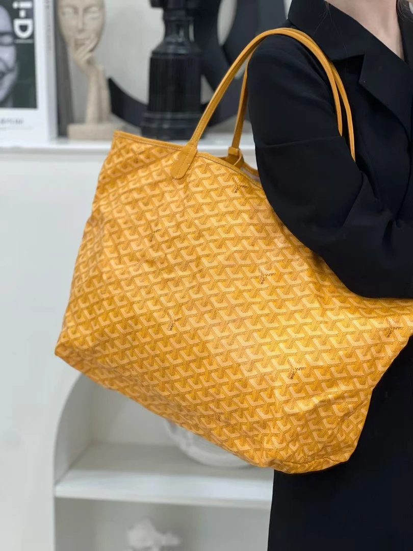 99新 Gaoy/戈雅 戈雅tote 大号黄色手提袋包/公价无/优品