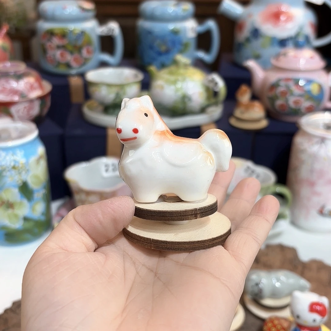 景德镇手绘高温釉下彩陶瓷茶具