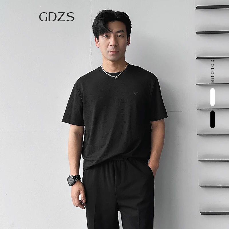 GDZS格度佐致品牌男装-春夏男士圆领简约百搭短袖T恤PABHB1029