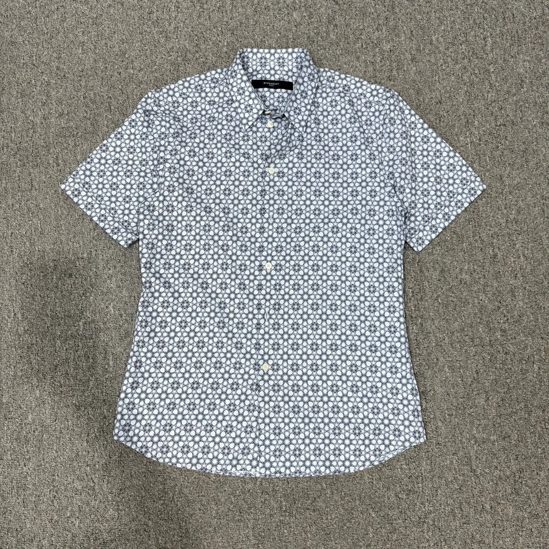 99新 Givenchy/纪梵希 22338166 星星满印短袖衬衫 41码99新