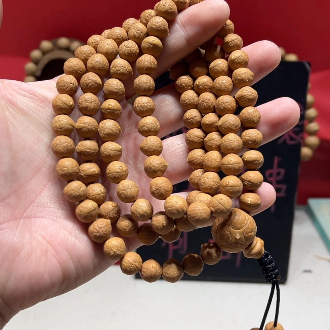 M***o凤眼菩提手串9.5mm尼泊尔凤眼菩提108