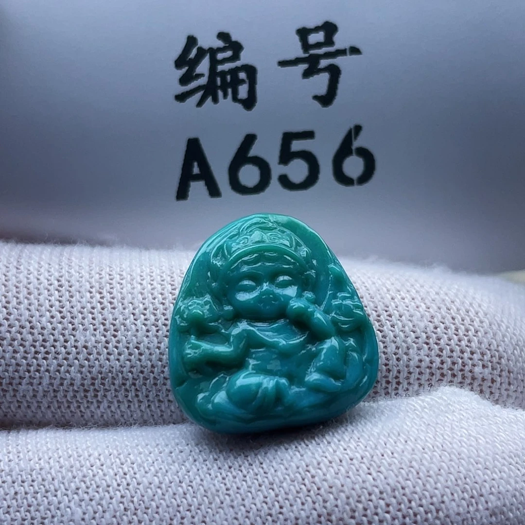 上***秋未镶嵌绿松石珠宝奇石卡16-17