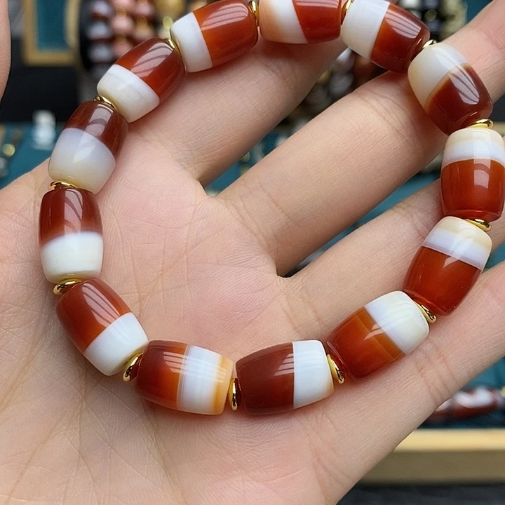 玛瑙/玉髓合金颈饰