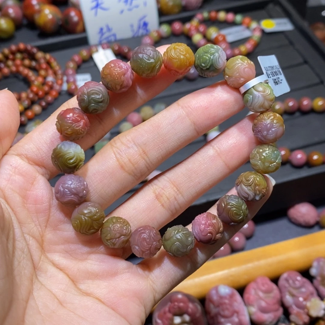 【闪购商品】未镶嵌手链玛瑙/玉髓盐源玛瑙。 九尾