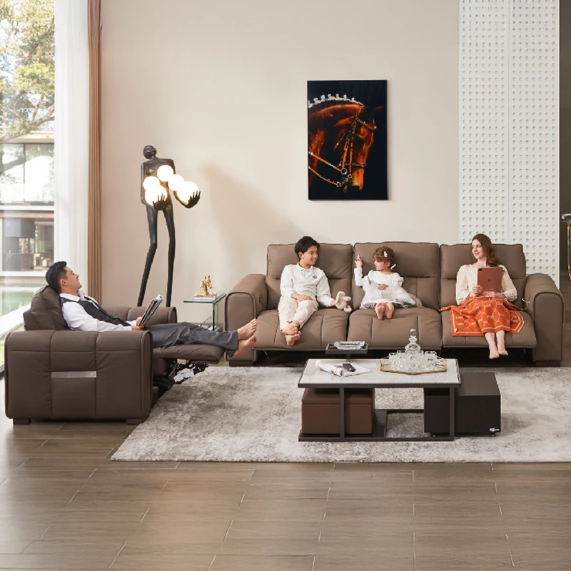 线下同款芝华仕头等舱现代客厅简约真皮电动功能零靠墙沙发13001