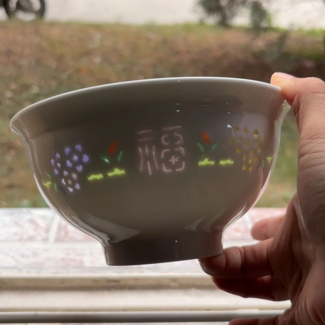 玉瓷景德镇陶瓷面碗两只微瑕