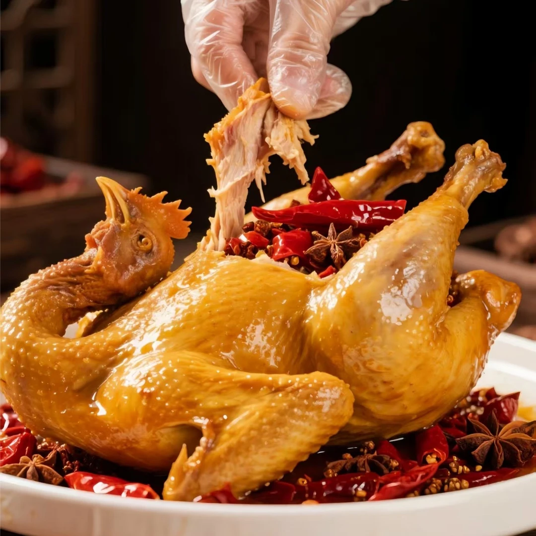 【文化烧鸡 传统名吃】正宗陕西特产整只鸡真空熟食 下酒下菜