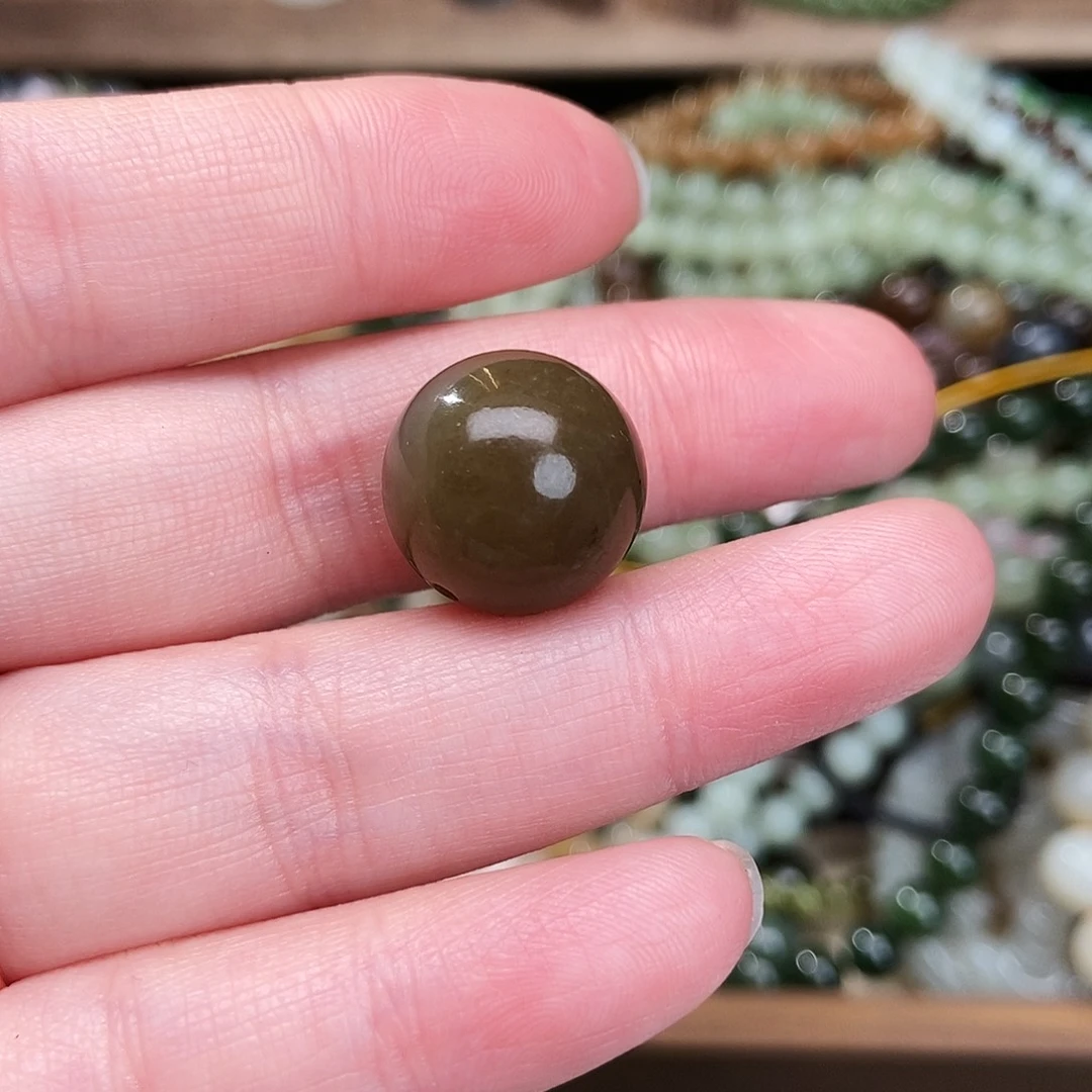 和田玉手链未镶嵌M*16mm单珠