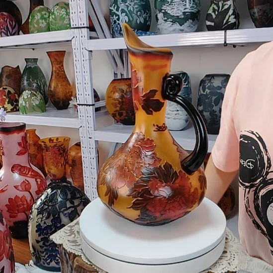 手工艺品琉璃【16】格雷花瓶