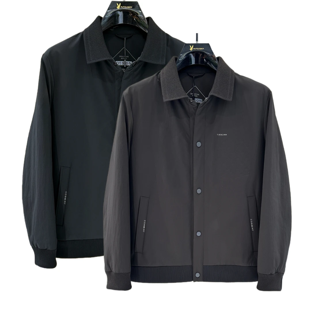 【宝鹿优品】男款轻薄羽绒服 时尚休闲夹克款翻领羽绒服89517