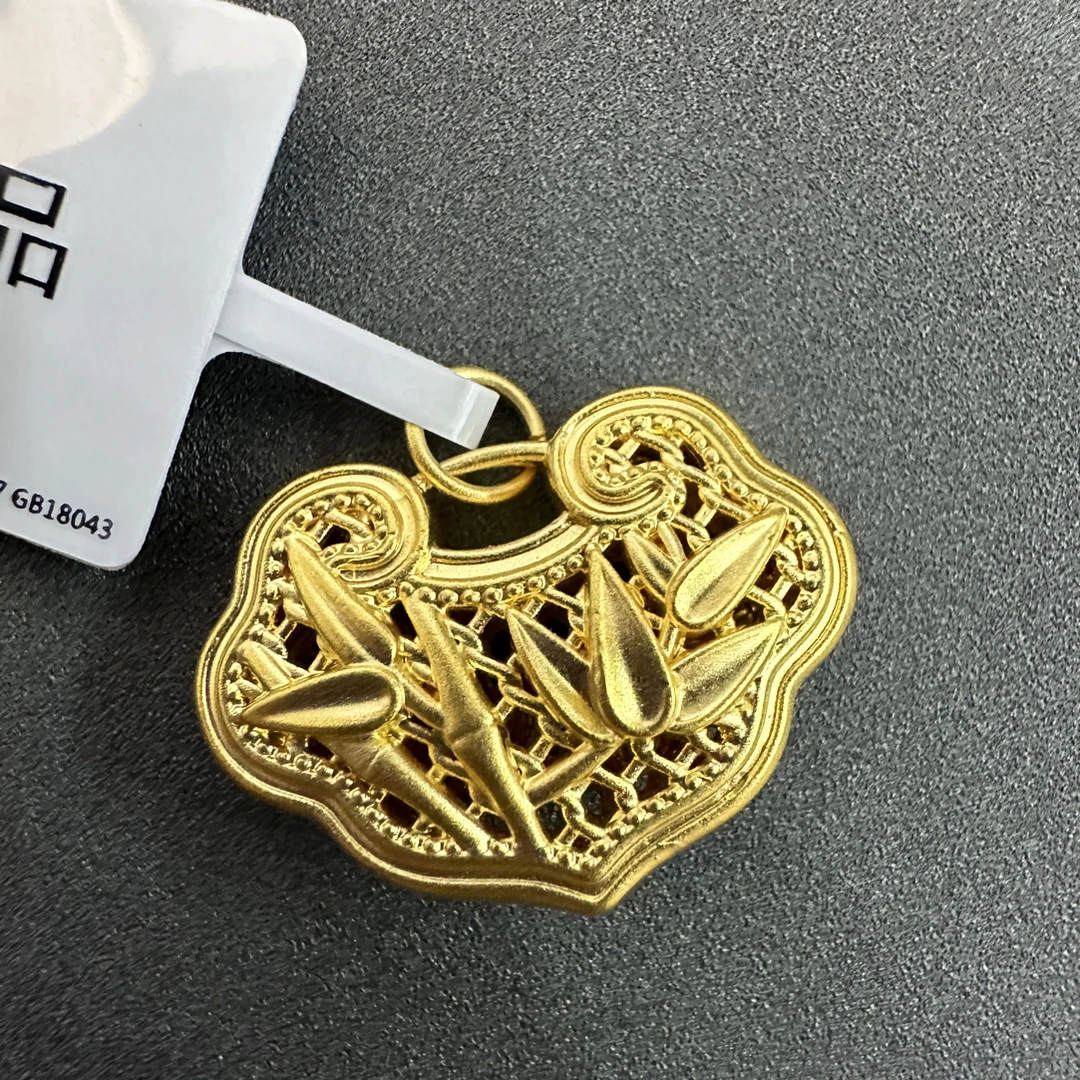 【夏夏专享】足金999 竹节锁包 ZP 0.91 攒金有道