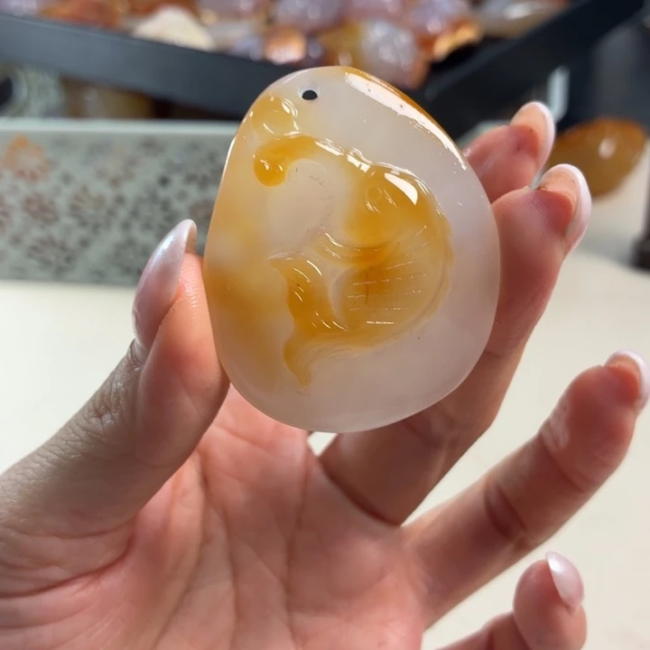 未镶嵌吊坠(不含链)玛瑙/玉髓