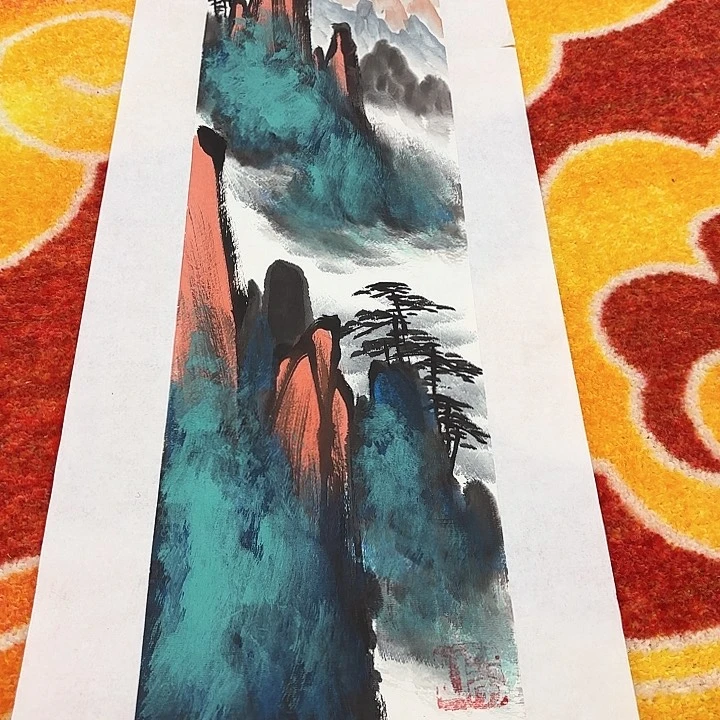 国画姜国华老师国际展览原作