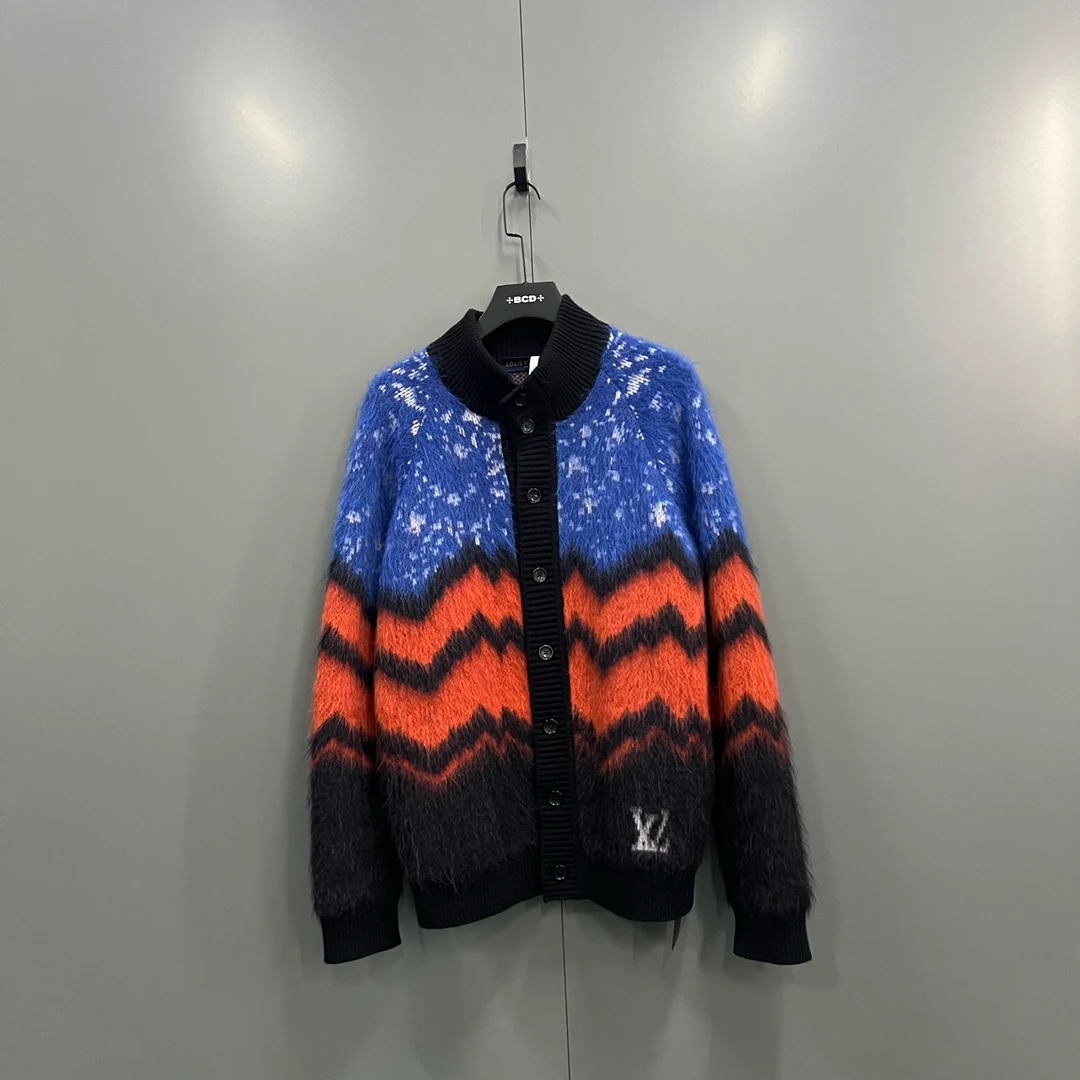 99新 LouisVuitton/路易威登 楠1027 马海毛logo针织开衫  012503