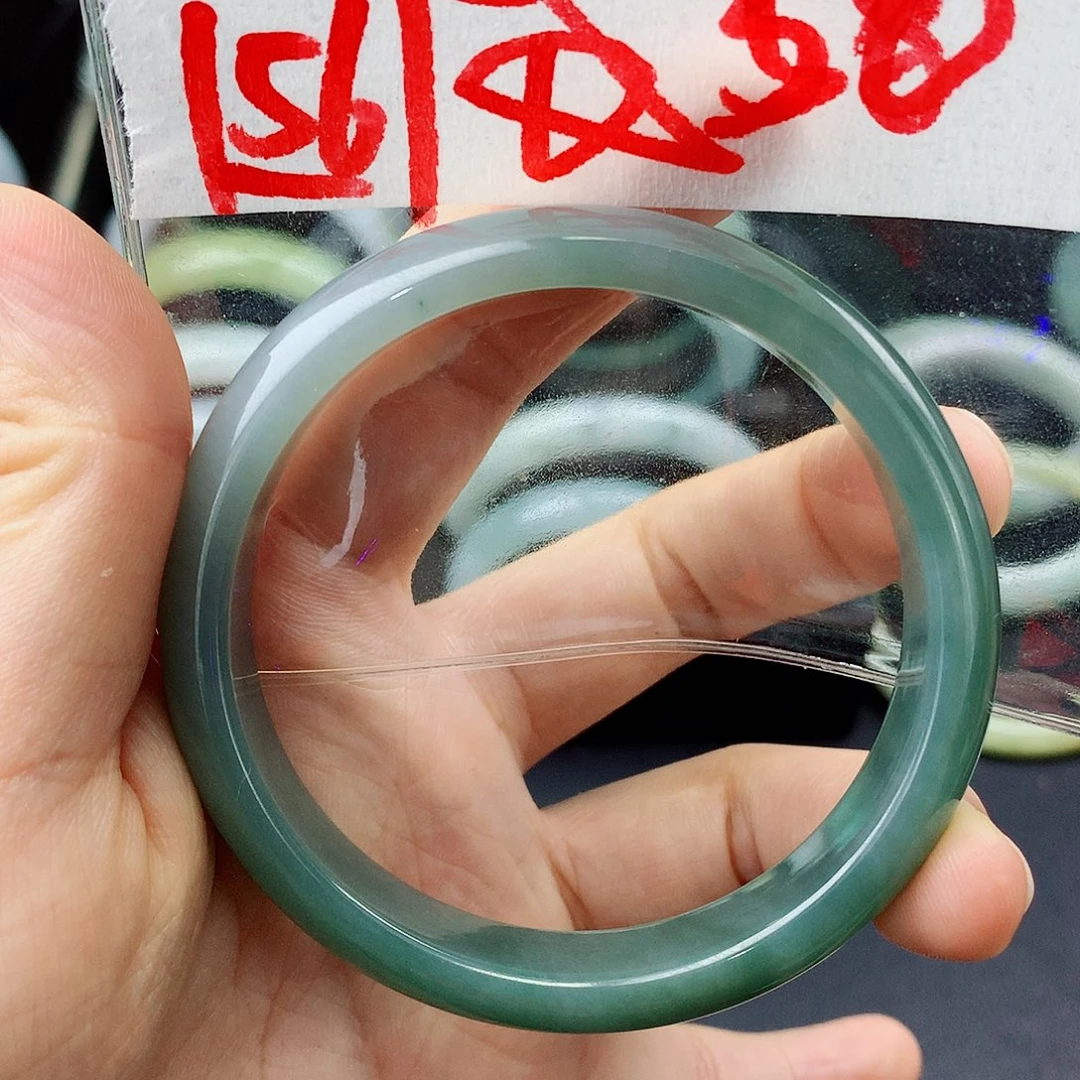 定制翡翠未镶嵌毛货手镯毛货需精细抛光拍一发一