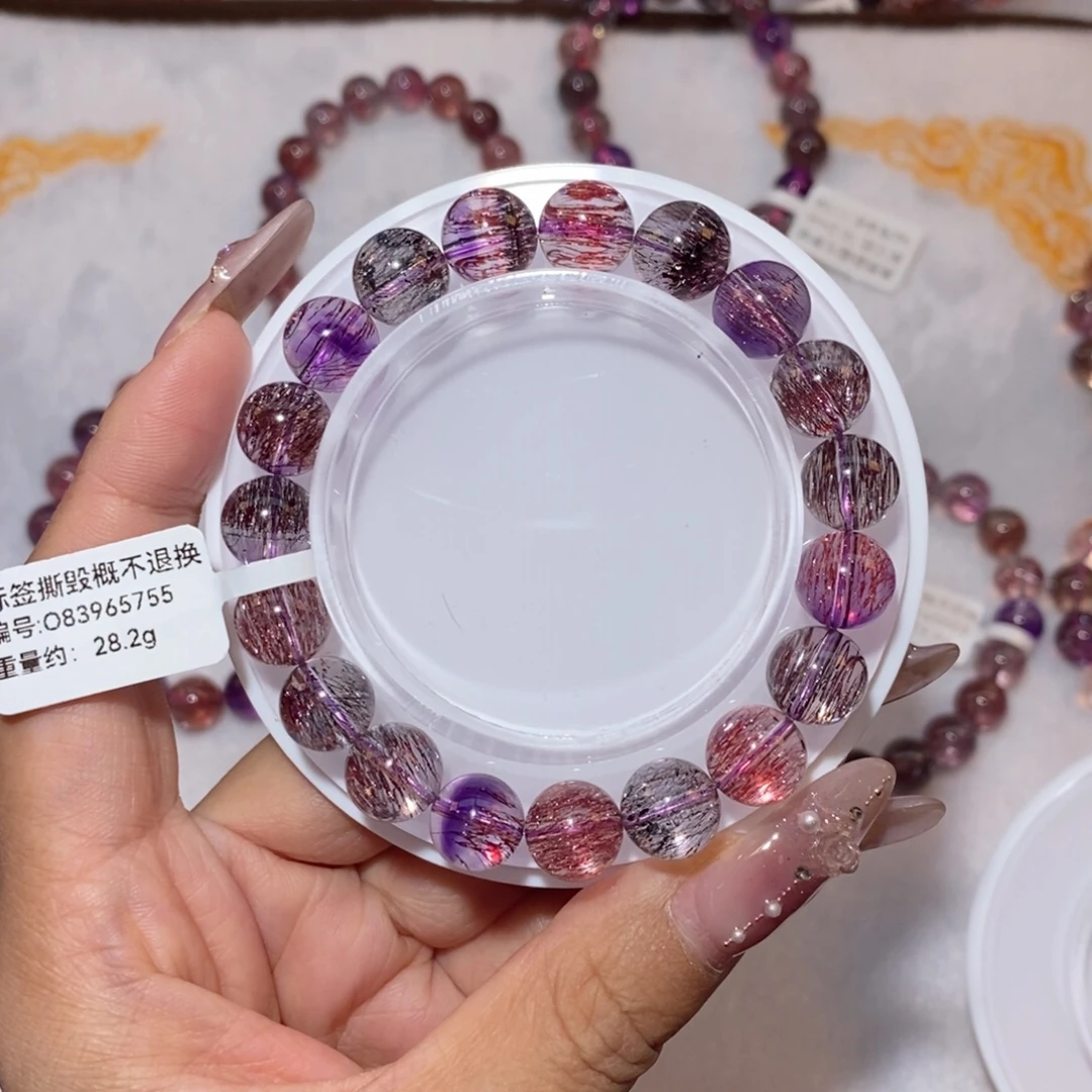 闪***电未镶嵌手链水晶彩超七