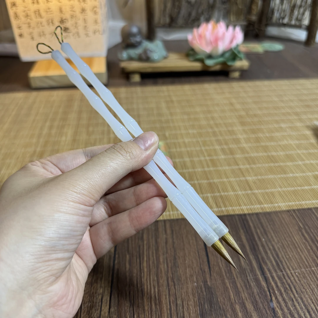 静德斋【白月光小楷毛笔】小楷行草书半生半熟作品毛笔