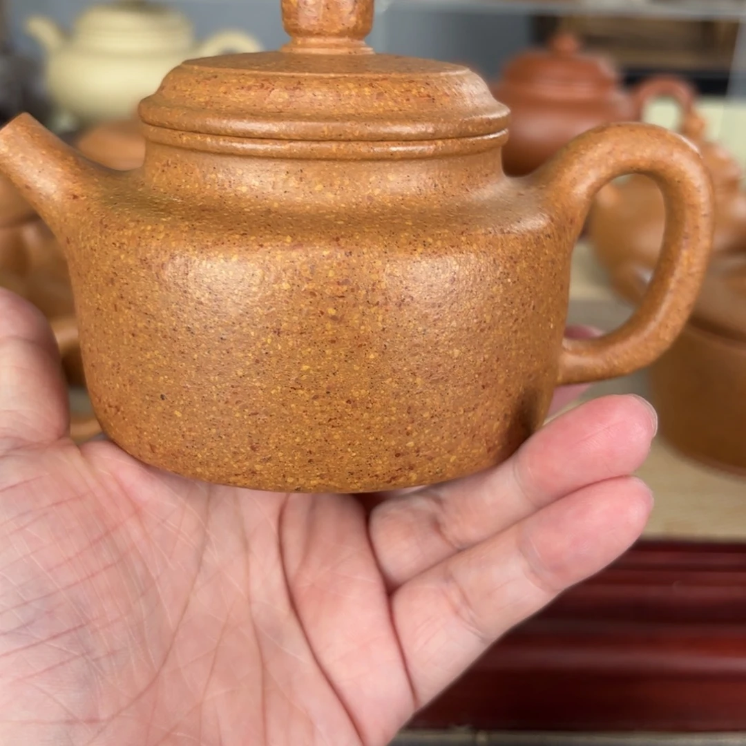 紫砂茶壶梨皮黄段德中240