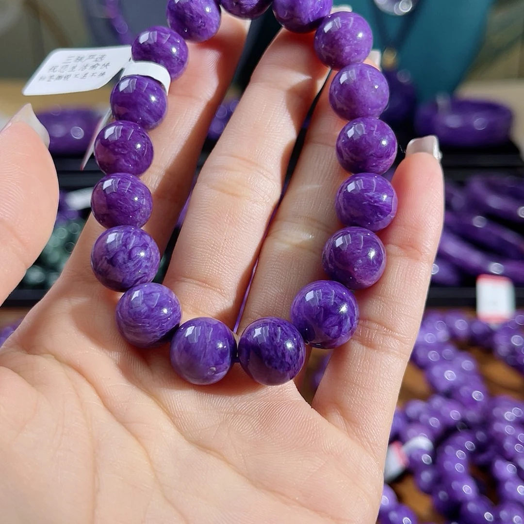 查罗石（紫龙晶）手串12未镶嵌