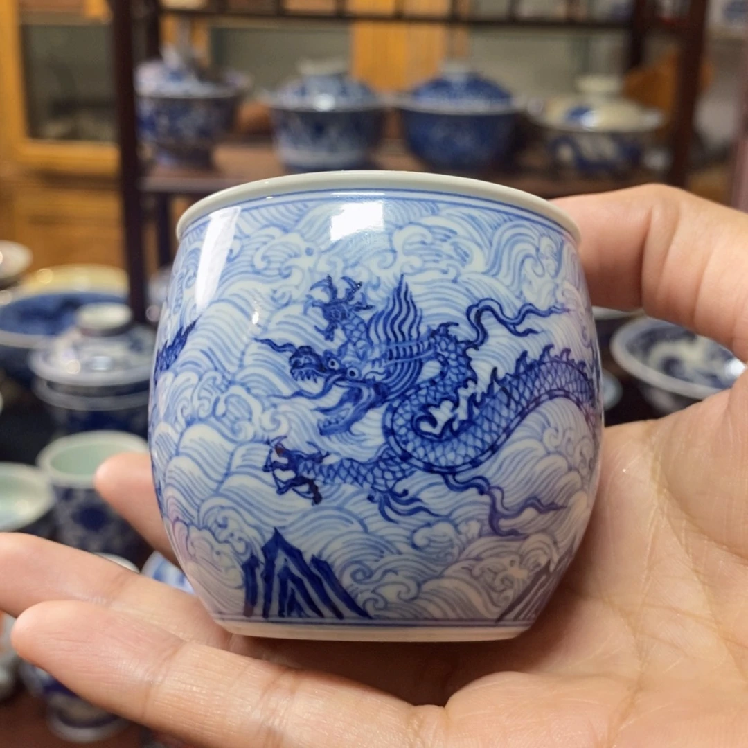 双龙福山寿海手雷杯柴窑