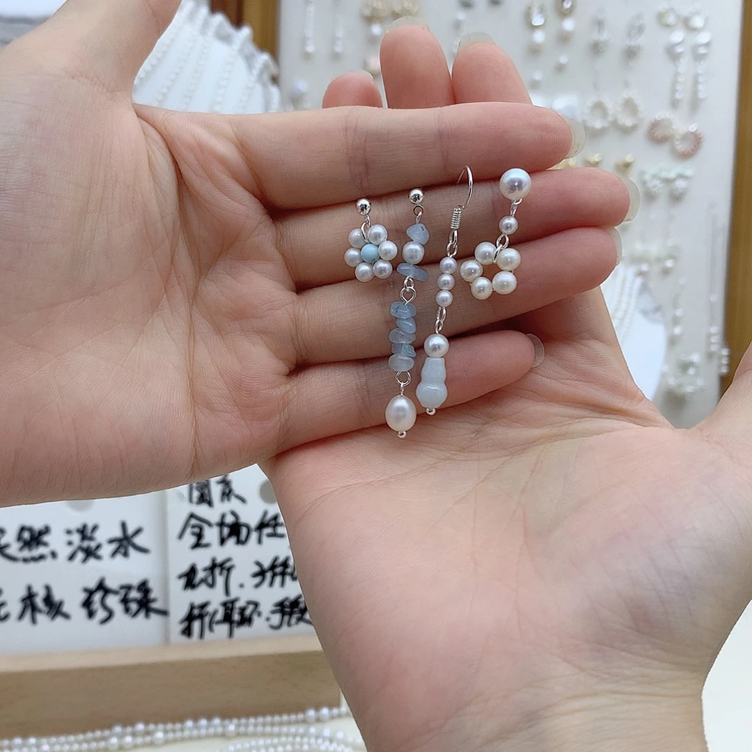 颈饰淡水珍珠银S925镶嵌