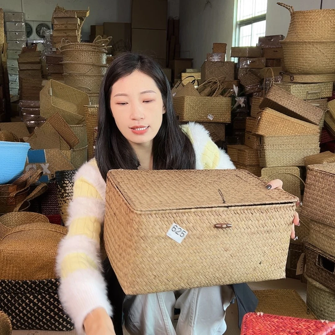 草编草编包/草编收纳盒微瑕疵