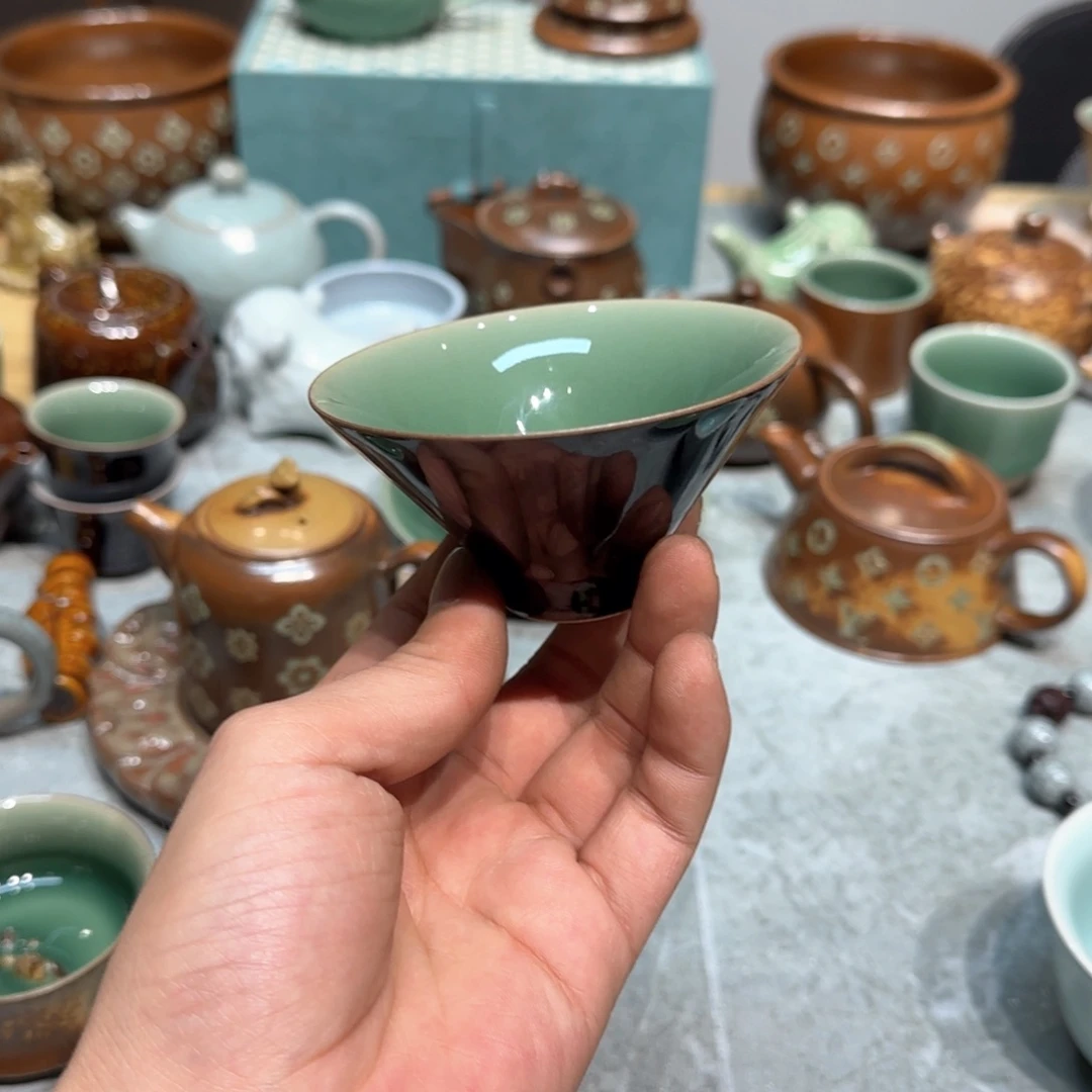 小金茶器青瓷茶具