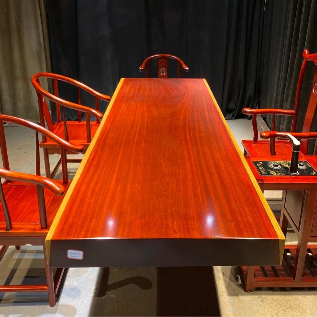 非洲进口实木大板茶桌办公桌会议桌