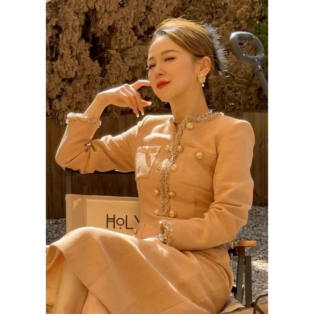 【炸姐婕拉】C267 浮云月下 宽松中长款纯色毛呢复古大衣