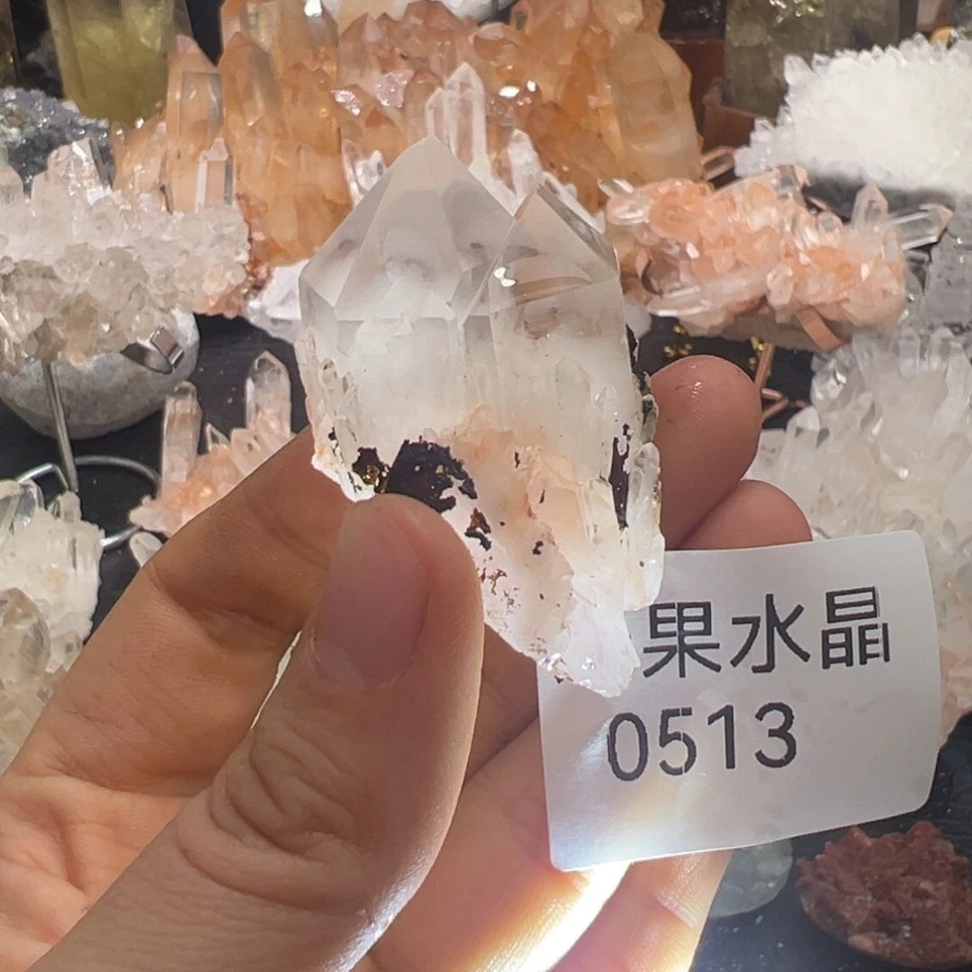 水晶珠宝半成品未镶嵌粉菠萝