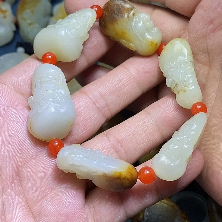 和田玉未镶嵌吊坠(不含链)