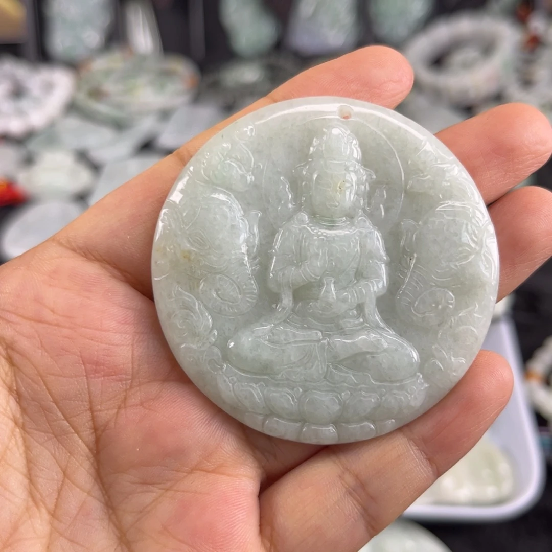 翡翠未镶嵌吊坠(不含链)